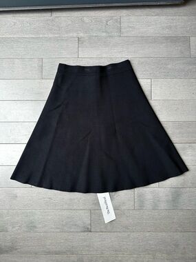 Women’s Black Theory Short Flare Stretchy Above The Knee Skirt Real Real Sm NWT